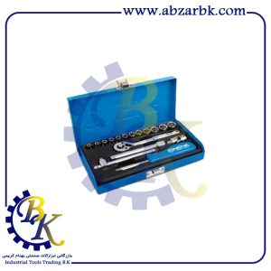 جعبه بکس 17 پارچه شش پر درایو 1/4 مارک NOVA کد NTS7003 | بازرگانی ابزارآلات صنعتی BK