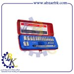 جعبه بکس 18 پارچه شش پر درایو 1/4 مارک GENIUS مدل GS218M | بازرگانی ابزارآلات صنعتی BK
