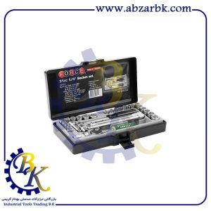 جعبه بکس 31 پارچه شش پر درایو 1/4 مارک FORCE مدل 5-72-2312 | بازرگانی ابزارآلات صنعتی BK
