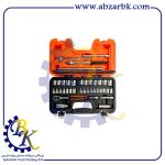 جعبه بکس 38 پارچه شش پر درایو 3/8 مارک BAHCO مدل S380 | بازرگانی ابزارآلات صنعتی BK