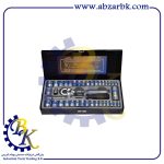 جعبه بکس 40 پارچه شش پر درایو 3/8 و 1/4 مارک RAIDER مدل RDSS440 | بازرگانی ابزارآلات صنعتی BK