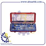 جعبه بکس 39 پارچه درایو 1/2 شش پر مارک GENIUS مدل GS-439M | بازرگانی ابزارآلات صنعتی BK