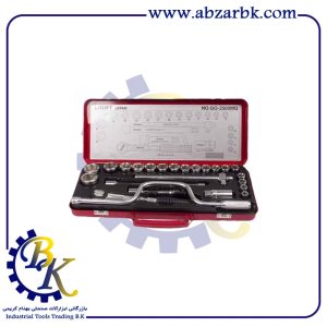 جعبه بکس 24 پارچه درایو 1/2 شش پر مارک LIGHT مدل GO-2500MQ | بازرگانی ابزارآلات صنعتی BK