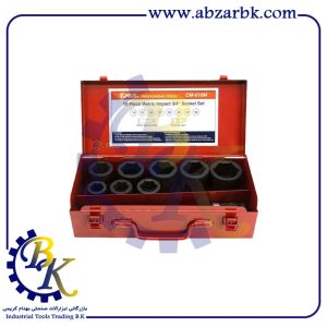 جعبه بکس 10 پارچه درایو 3/4 شش پر مارک GENIUS مدل CM-610M | بازرگانی ابزارآلات صنعتی BK