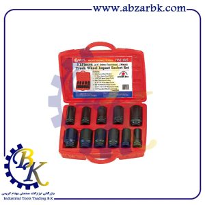 جعبه بکس 11 پارچه درایو 3/4 شش پر مارک GENIUS مدل TR-611MS | بازرگانی ابزارآلات صنعتی BK