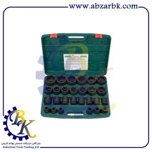 جعبه بکس 27 پارچه درایو 3/4 شش پر مارک HANS مدل 86627MB | بازرگانی ابزارآلات صنعتی BK