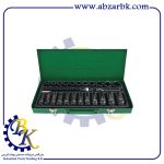 جعبه بکس 32 پارچه درایو 1/2 شش پر مارک TOPTUL مدل GDAD3201 | بازرگانی ابزارآلات صنعتی BK