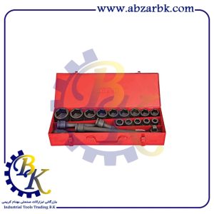 جعبه بکس فشار قوی 19 پارچه درایو 3/4 شش پر مارک TOSAN مدل T3454 | بازرگانی ابزارآلات صنعتی BK