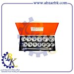جعبه بکس ۱۹ پارچه درایو “۱ شش پر مارک BAHCO مدل ۹۵۴۰MBL | بازرگانی ابزارآلات صنعتی BK