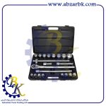 جعبه بکس 21 پارچه درایو 3/4 دوازده پر مارک FORCE مدل 6212 | بازرگانی ابزارآلات صنعتی BK