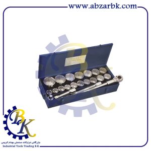 جعبه بکس ۲۲ پارچه درایو “۱ دوازده پر مارک TRANSTIME مدل T0038 | بازرگانی ابزارآلات صنعتی BK