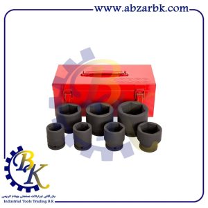 جعبه بکس 7 پارچه درایو 3/4 شش پر مارک FORCE مدل 6071 | بازرگانی ابزارآلات صنعتی BK