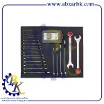 آچار یک سر رینگ یک سر تخت 27 پارچه همراه با پک سنبه پین دار مارک BAHCO مدل FF1A5002 | بازرگانی ابزارآلات صنعتی BK