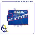 آچار یکسررینگ یکسرتخت 19 پارچه برند لیکوتا LICOTA بازرگانی ابزارآلات صنعتی بهنام کریمی ABZARBK