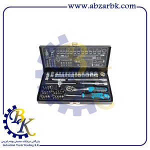 جعبه بکس 43 پارچه درایو 1/4 شش پر مارک LICOTA مدل ALT-5009F | بازرگانی ابزارآلات صنعتی BK
