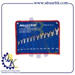 آچار یکسررینگ یکسرتخت 12 پارچه برند مستر MASTER بازرگانی ابزارآلات صنعتی بهنام کریمی ABZARBK