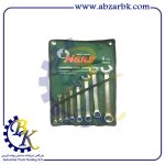 آچار یکسررینگ یکسرتخت 8 پارچه برند هنس HANS بازرگانی ابزاآلات صنعتی بهنام کریمی ABZARBK