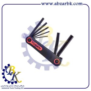 آلن شش گوش مچی 7 پارچه برند توسن TOSAN بازرگانی ابزارآلات صنعتی بهنام کریمی