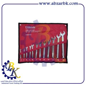 آچار یک سر رینگ یک سر تخت 12 پارچه مارک TOSAN مدل TI101-S12 | بازرگانی ابزارآلات صنعتی BK