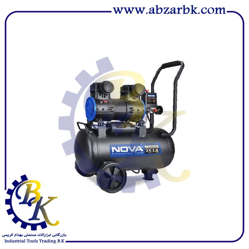 کمپرسور باد سایلنت 15 لیتری نووا NTA-9115 | بازرگانی ابزارآلات صنعتی BK کمپرسور باد سایلنت 15 لیتری نووا NTA-9115 | بازرگانی ابزارآلات صنعتی BK
