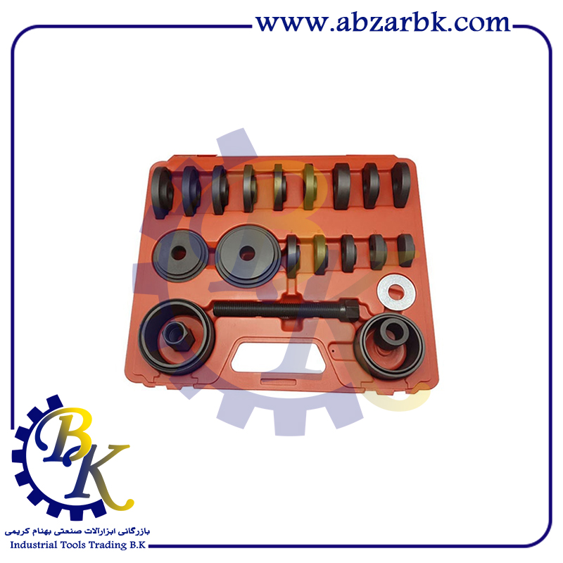 جعبه تعویض کنس و بوش خودرو 24 پارچه هزبرن 6430124 | بازرگانی ابزارآلات صنعتی B.K جعبه تعویض کنس و بوش خودرو 24 پارچه هزبرن 6430124 | بازرگانی ابزارآلات صنعتی B.K