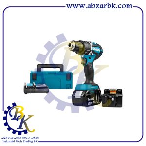 دریل شارژی چکشی 18 ولت ماکیتا مدل DHP484RTJ | بازرگانی ابزارآلات صنعتی B.K