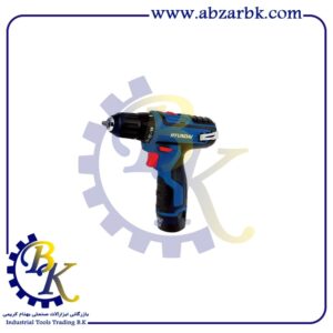 دریل پیچ گوشتی شارژی 12 ولت کد HP122-L برند هیوندای HYUNDAI | بازرگانی ابزارآلات صنعتی B.K