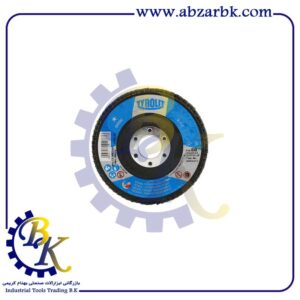 سنباده فلاپی کوچک قطر ۱15 میلیمتر گرید P60 برند تیرولیت TYROLIT | بازرگانی ابزارآلات صنعتی B.K