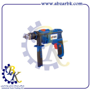 دریل چکشی سه نظام آچاری سیزده میلیمتر با توان 750 وات کد NEK7513DH برند نک NEK | بازرگانی ابزارآلات صنعتی B.K