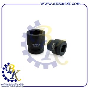 بکس تکی کوتاه درایو 1 اینچ شش پر فشار قوی برند تاپتول TOPTUL | بازرگانی ابزارآلات صنعتی B.K