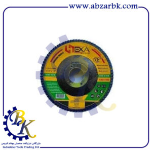 سنباده فلاپی کوچک قطر ۱۱۵ میلیمتر گرید P100 برند هگزا HEXA | بازرگانی ابزارآلات صنعتی B.K