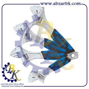 آچار فرانسه برند نوا NOVA بازرگانی ابزارآلات صنعتی بهنام کریمی ABZARBK