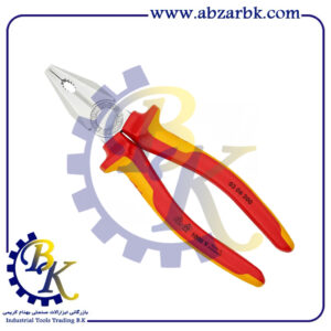 انبردست عایق برق 1000 ولت 8 اینچ کد 0306200 برند کنیپکس KNIPEX بازرگانی ابزارآلات صنعتی بهنام کریمی ABZARBK