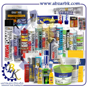 تهیه و تامین و عرضه انواع چسب های برند غفاری GHAFFARI بازرگانی ابزارآلات صنعتی بهنام کریمی ABZARBK