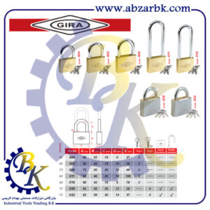 تهیه و تامین و عرضه انواع قفل و یراق و جک آرام بند = Locks, hardware, and soft-close mechanisms برند گیرا GIRA بازرگانی ابزارآلات صنعتی بهنام کریمی ABZARBK