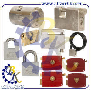 تهیه و تامین و عرضه انواع قفل و یراق و جک آرام بند = Locks, hardware, and soft-close mechanisms برند منیر MONIR بازرگانی ابزارآلات صنعتی بهنام کریمی ABZARBK